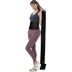 TRTYEF Waist Trimmer 3M Elastic Abdominal Bandage Bandage Abdominal for Women Men Waist Trainer Shaper Black Black Medium