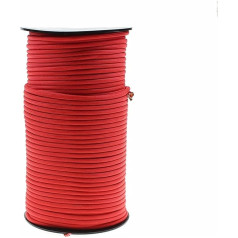 RH-HPC High Strength Climbing Rope 328ft 550 9-Core Rope 4mm Outdoor Polyester Parachute Cable Camping Survival Umbrella Tent Bundle Outdoor Climbing (Color : Red, Length (m) : 328FT)