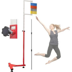 Freistehender Sprungmesstester, Vertikalsprungtester für Erwachsene, 1,4 bis 3 m, höhenverstellbar, professioneller Stadion-Vertikalsprungtrainer, bodenstehender Hochsprungzug