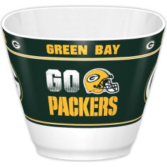 Fremont Die NFL Team Color Plastic Party Bowl - Snacks, Popcorn, Salad, Appetizers, Salsa, Dip, Serving, Cereal, Preparation, Serving, Soup - 1 Litre