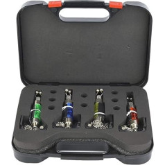 Nunafey LED Illuminated Fishing Swinger, 4-Piece Wear-resistant Portable Fish Bite Indicator, Day and Night Fishing for Fishing Lovers