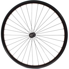 KHE Fixie Front Wheel 700c 28 Inch Industrial Bearings 32 Hole Black Double Chamber Rim