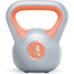 Urban Fitness Ufw0808 Vinyl Kettlebell, Orange, 8 kg