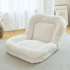 Folding Bed Foldable High Back Gaming Chair for Teens Adults Soft Padded Lazy Sofa Couch Bed Perfect for Bedroom Living Room and Office Accent Bean Bag Couch for