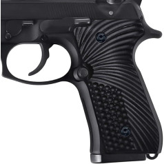 Guuun Beretta 92/96 Grips G10 Slim Full Size M9 92A1 96A1 92fs INOX Grip Gun Accessories, black