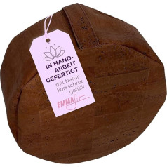 EMMAfit Yoga-Kissen aus Korkstoff I 120 x 290 mm I mit Naturkorkschrot gefüllt I hygienisch & umweltfreundlich I Kissen für Yoga I nachhaltiges & langlebiges Meditations-Korkkissen für bewusstes Yoga