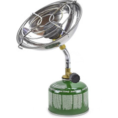 Rsonic Mini Camping Heater Gas Heater Gas Stove Camping Stove for Screw Valve Cartridge (Heating / Gas Stove with 2 x 230 g Cartridge)