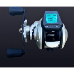 Digital Fishing Baitcasting Reel Rechargeable Backlight Bite Alarm