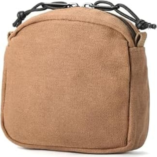 EDC Taktische Hüfttaschen, molle Tasche,Gürtel Reißverschlusstasche, EDC Gürteltaschen Tasche für Männer Frauen Wandern Reisen im Freien (Khaki)