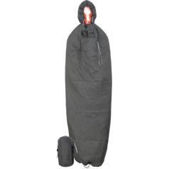 VIAM Outdoors 10° Camping Quilt Ultralight with Removable Hood Zip Foot Box and Padded Straps Down Insulation Extra Long Size for Big Boys