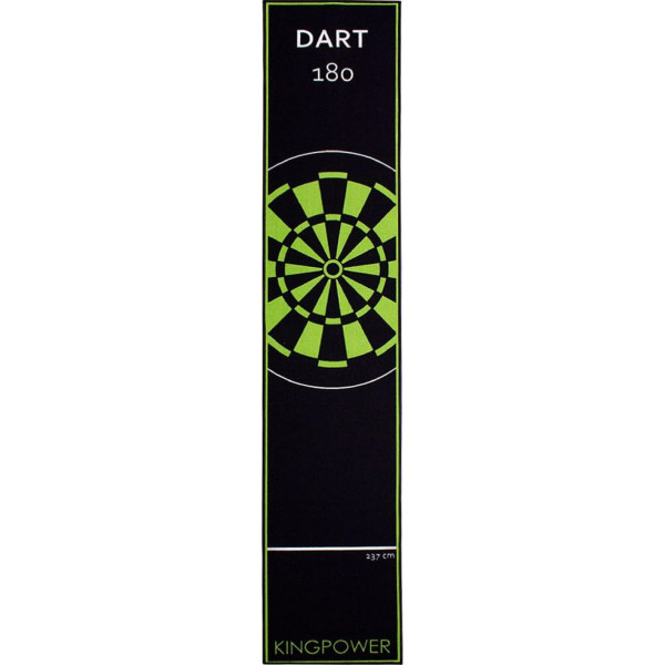 Kingpower Dart Carpet Green Matte Steel Dart Darts Dartboard Accessories Dart Carpet Target Oche Darts Throw Line Protection Rubber Floor Dartboard 290 x 60 cm