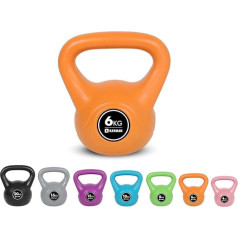 Kayman Kettlebell 4KG, 6KG, 8KG, 12KG, 16KG, 20KG - Ergonomic Handle & Flat Bottom for Stability - Home Gym Weight for Strength Training & Cardio - Versatile Range for Fitness Workouts