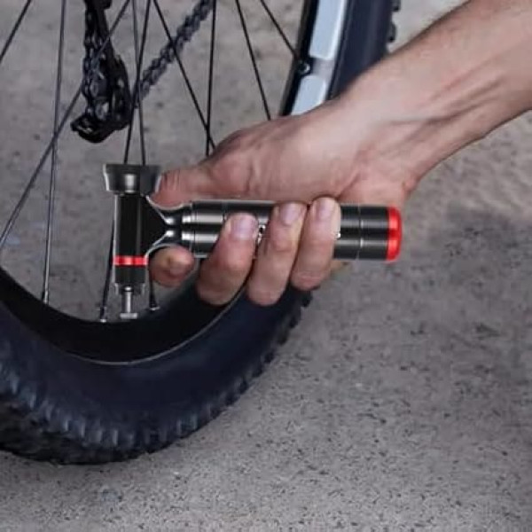 CO2 Valve Pump - Portable Bicycle Tyre Pump, CO2 Tyre Inflator, Fast Tyre Inflator for Cycling, Efficient Repair Tool