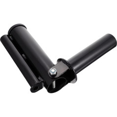 Abaodam Double Stand Weight Lifting Sleeve Barbell Running Fitness Equipment Barbell Hanger Rack Weights Rack Barbell Weight Stand Rack Steel Black