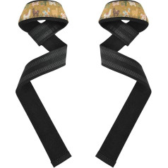 Fitness-Gurte mit niedlichem Cartoon-Alpaka-Motiv, 66 cm, für Gewichtheben, Bodybuilding, Krafttraining, Zubehör für Herren