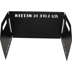 OFFSCH Wind protection for gas stove, foldable wind protection, camping stove, windproof board, outdoor stove, protection, barbecue accessories, camping, kitchen