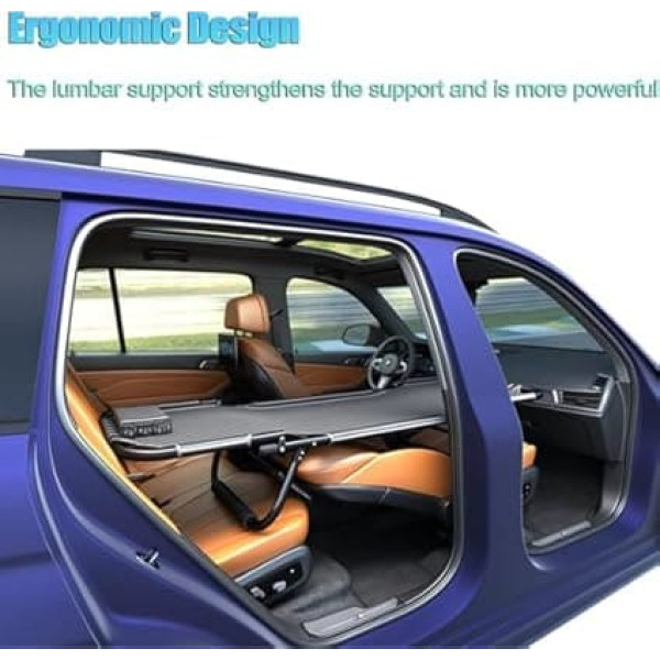 HIPATU Auto Campingbett Klappbett für BMW X6 G06 2019 2020 2021 2022 2023, Auto Feldbett Klappbar Camping Bett Tragbares Auto Reisebett für Schlafen, Auto Zubehör