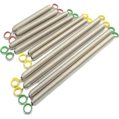 XUMKFJRE Pilates-Federz 10PCS Pilates Bett Zubehör Frühling Pilates Trapez Tisch Ausrüstung Yoga Heavy Duty Musik Draht Stahl Zugfedern FüR Pilates-GeräTe