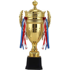 SWAYVES Trophäe,Teilnatrophäe Pokal, Mit Bändernard Trophäe Pokal Trophäe Für Kinder Für Meisterschaften Wettbewerbe/Height 36.5Cm