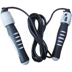 Slēpošanas virve ar skaitītāju 285cm melns-pelēks / N/A