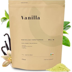 FONAN Ersatz-Shakes für gesunde Mahlzeiten und Frühstück für eine komplette Diät, 1,2 kg, sättigende Smoothies mit Vitaminen, Mineralien, Kohlenhydraten, Proteinpulver, Spirulina und Baobab VANILLE