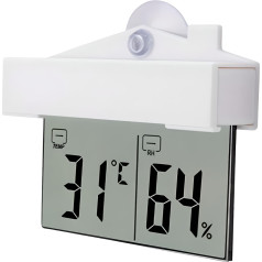 Retoo Pašlīmējošs āra higrometra termometrs uz loga -20-70C