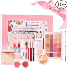 RoseFlower Make-up Set Women, Professional Makeup Set Teenager Girls Vanity Case Cosmetic Makeup Palettes Eyeshadow Full Face Makeup Gift Set with Portable Travel #1