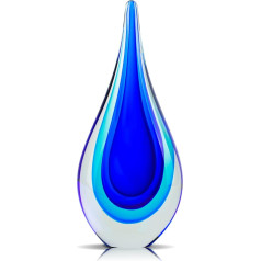 LCCCK Handmade Murano Glass Sculptures - Elegant Glass Art Figures Decoration for Living Room, Windowsill and Bookshelf - Paperweight Glass for Office