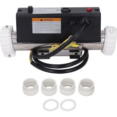 Pssopp Poolheizung, Elektrischer Pool-Warmwasserbereiter, Elektrischer -Heizung, Wasserthermostat mit Temperaturregelung für Spa, Badewanne, Schwimmbad (3KW)