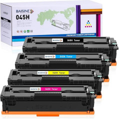 BAISINE Compatible Canon MF635Cx Toner Replacement Canon 045H 045 for Canon i-Sensys MF635cx LBP613cdw LBP611cn MF631cn MF633cdw imageCLASS MF632cdw MF634cdw LBP612cdw, 4-Pack
