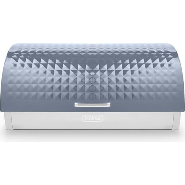 Tower T826206GRY Solitaire Bread Bin Stainless Steel Grey