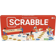 Scrabble Board Game, Word Game for Children from 8 Years, Funny Family Game for 2-4 Players, The Classic Crossword Game