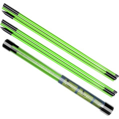 LICQIC Golf Alignment Stick, 2 Pack Golf Alignment Rods, Swing Trainer Tool, Folding Alignment Bar, Golf Training Aid with Clear Tube Case for Aiming, Putting