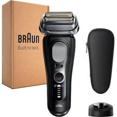 Braun Series 9 PRO+ Men's Electric Shaver, 5+1 Ultra Thin Precision Blades, Pro-SensoAdapt, Razor with 60 Minutes Battery, Charging Stand, Wet and Dry Razor Made in Germany, 9610si, Black