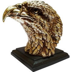 Purpledip Resin Showpiece Majestic Eagle Hawk: Decor Statue (11649)