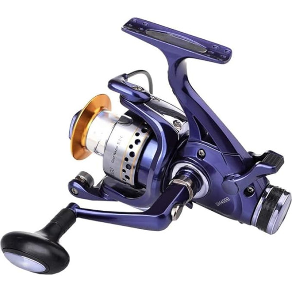 JTRHD Spinning Reel for Spin Fishing Sea Spinning Reel SH 3000-6000 Serise Fishing Reel 8 Ball Bearings Left/Right Interchangeable for Freshwater Saltwater (Color : Purple, Size : SH6000)