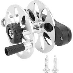 Harpoon Reel Aluminum Alloy Tightening Knob Fishing Reel Foldable Handle for Fishermen