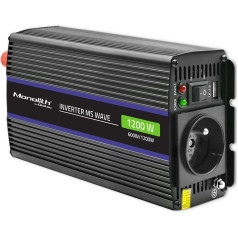 sprieguma pārveidotājs monolith 1200 ms wave | 12v uz 230v | 600/1200w | usb