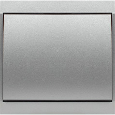 Zvaniņa poga Luna, 10A, 250V, WP-6/7LS, sudraba krāsā