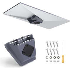 EDUP Starlink Gen 3 Roof Mount, Standard Mobility Bracket Made of Heavy Duty Aluminium Alloy for Starlink V3 Bowl, Suitable for Motorhomes, Boats, Wood, Metal, Plastic