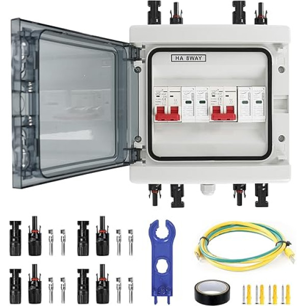 Surge Protection PV, Surge Protection PV System, Lightning Protection PV, DC Surge Protection PV 1000V/40A, PV Connection Box 2 in 2 Out, Solar Connection Box, Isolator Switch Solar IP65 Waterproof
