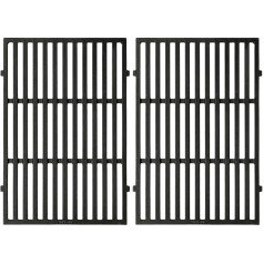 Denmay 7638 44.5 x 30.3 cm Cast Iron Cooking Grate for Weber I & II Spirit E/S 310, 320, 330 Classic (with Front Burner Knobs), Spirit 700, Genesis Silver B/C, for SmokeFire EX4 and EX6 Charcoal