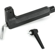 DUSUYO Lathe Tool Holder Base Woodworking Lathe Tools Rest Holder Base for Benchtop Cast Iron 5/8 Inch Hole Diameter