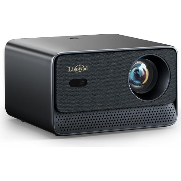 Projector 4K 800+ Built-in Apps & Browser & Live TV & AI Car Setup System & 1000 ANSI & CEC Control: Projector with WiFi 6 Bluetooth 5.2 Dolby Audio 1080P Full HD Lisowod Projector for Home Cinema