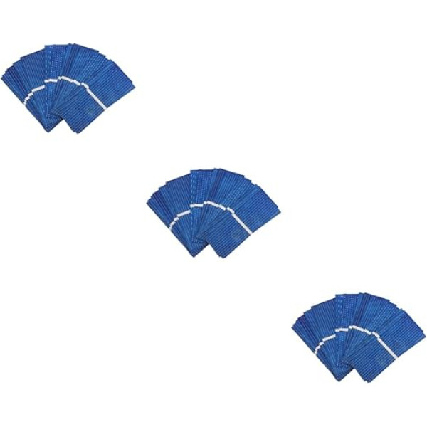 Toyvian 3 Sätze Solarzelle Flexibles Solar Solar- Mini Sonnenkollektor Batterieladegerät Für Solarpanel Ersatz-solarpanel Camping Solar Panel Polykristallin Blau 100 Stück * 3