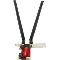 PCIE WiFi Card for PC, Wireless 1200Mbps (2.4GHz 300Mbps and 5GHz 867Mbps), PCIE WiFi Adapter, Dual Band WiFi Network Card, AC 7265 Network Adapter for PC
