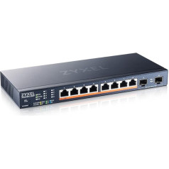 Zyxel 8-Port Multi-Gig 2.5G Cloud/Smart Managed PoE++ Switch @130W | with 8 x PoE++ (60W) | 2 x 10G SFP+ | Desktop or Wall Mount [XMG1915-10EP]