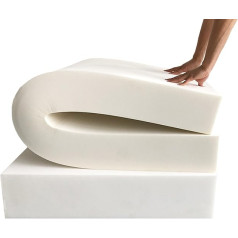 High Density Customizable Foam Padding for Sofa, Bench, Mattress and Furniture, Soft Foam Cushion (180 x 40 cm, Thickness 5 cm)