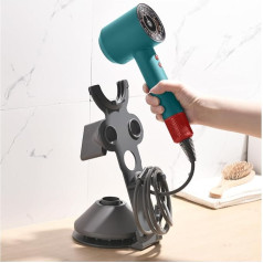 MidingChai Hair Dryer Holder Stand for Dyson Supersonic Hair Dryer, Duty Hair Dryer Stand, Bathroom Hair Dryer Holder, Grey