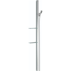 hansgrohe Unica E Shower Rail 1.50 m with Shelves and Shower Hose Chrome